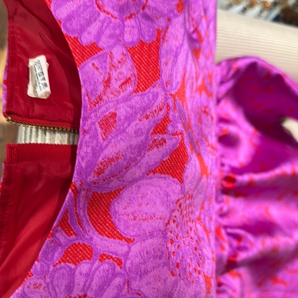 Crewcuts Pink and Red Floral Kids Formal Dress - Picture 2 of 3